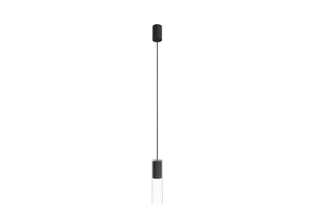 Lampa sufitowa wisząca Industrialna Loft CYLINDER BLACK M zwis 7865 NOWODVORSKI Lighting GU10 oświetleniowa żyrandol nowoczesna tuba szkło metal do Kuchni Jadalni nad stół blat wyspę czarna Inspiracje Premium - Outlet