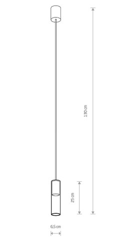 Lampa sufitowa wisząca Industrialna Loft CYLINDER BLACK M zwis 7865 NOWODVORSKI Lighting GU10 oświetleniowa żyrandol nowoczesna tuba szkło metal do Kuchni Jadalni nad stół blat wyspę czarna Inspiracje Premium - Outlet