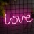 Świecący napis neonowy LOVE NEONOWE LED EK3973 Eko-Light na baterie 3xAA na Walentynki dla zakochanych podświetlany różowy