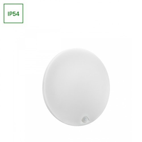 Plafon NYMPHEA PROXI PIR 18W WW 230V 120ST IP54 FI300X60MM Biały Biała okrągła SLI031043WW_PW Spectrum LED  Oprawa Sufitowa sufitowe