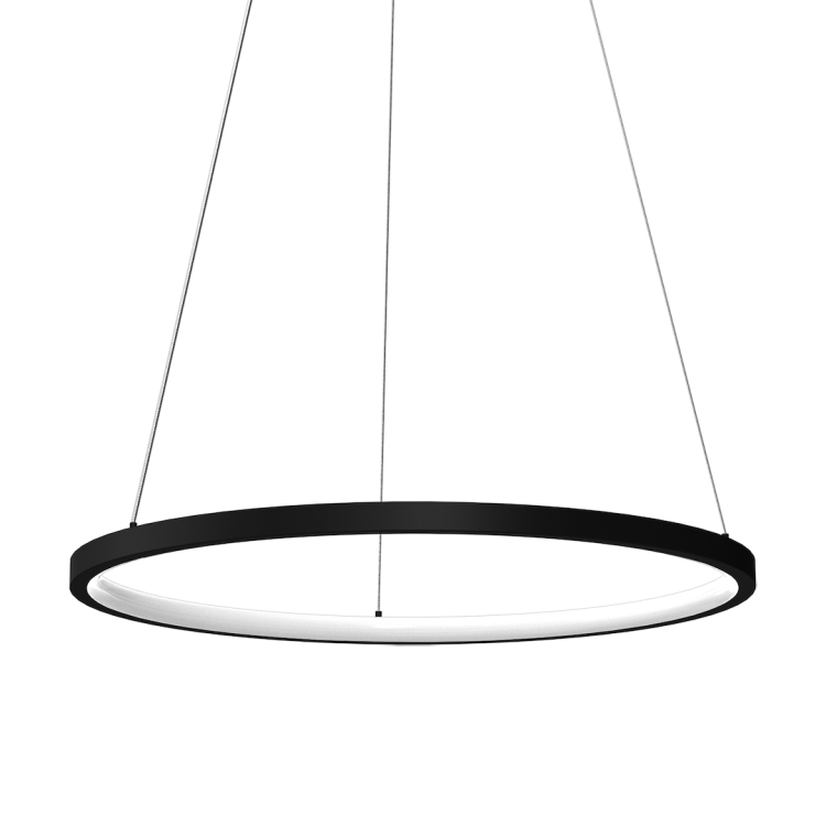 Lampa wisząca HOOP BLACK 27W LED ML1541 Milagro