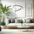 Lampa wisząca HOOP BLACK 51W LED ML1542 Milagro