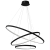 Lampa wisząca HOOP BLACK 93W LED ML1543 Milagro