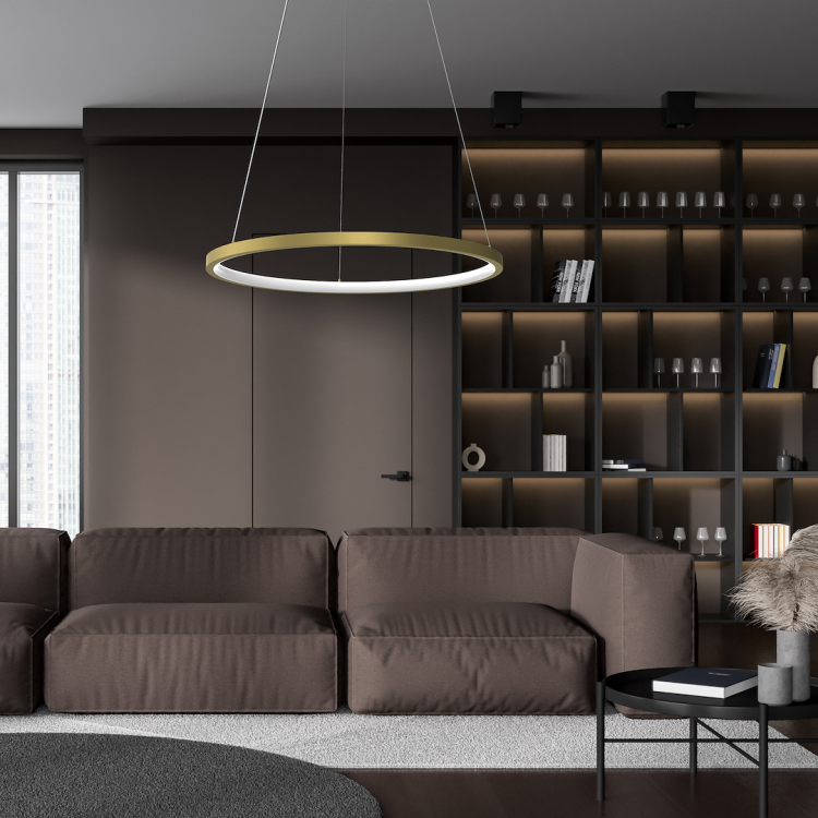 Lampa wisząca HOOP GOLD 27W LED ML1545 Milagro