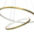 Lampa wisząca HOOP GOLD 51W LED ML1546 Milagro