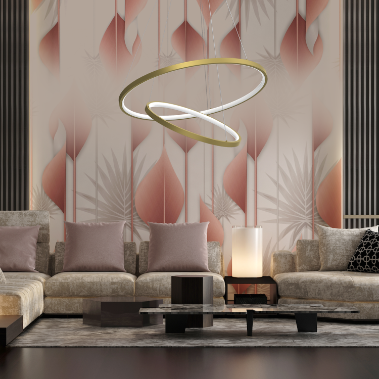 Lampa wisząca HOOP GOLD 51W LED ML1546 Milagro