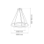 Lampa wisząca HOOP GOLD 51W LED ML1546 Milagro
