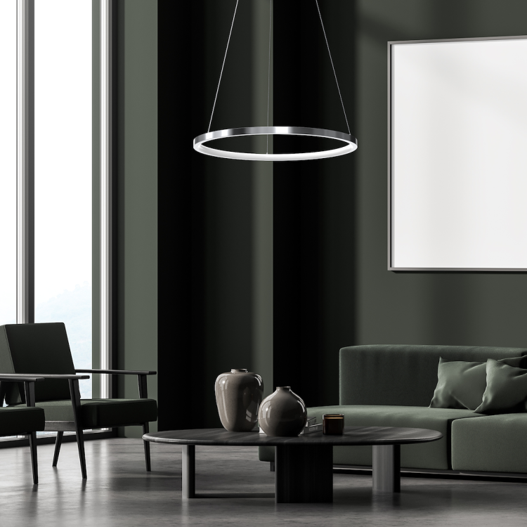Lampa wisząca HOOP CHROME 27W LED ML1549 Milagro