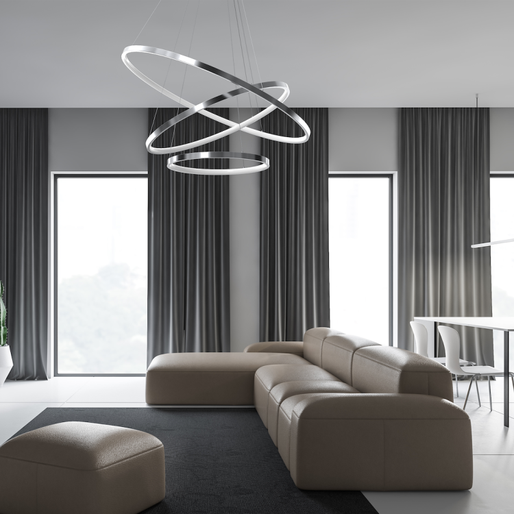 Lampa wisząca HOOP CHROME 93W LED ML1551 Milagro