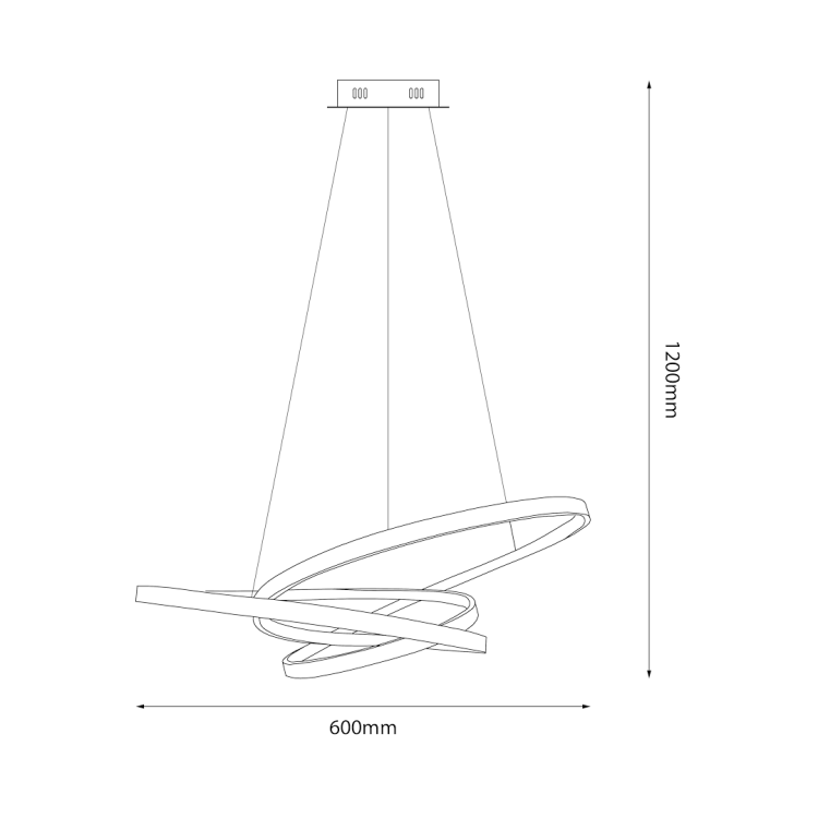 Lampa wisząca EMPOLI 55W LED 4000K ML1573 Milagro