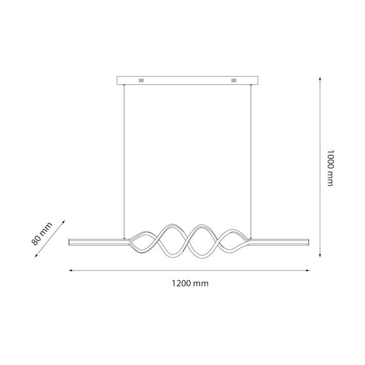 Lampa wisząca ANCONA 36W LED 4000K ML1575 Milagro