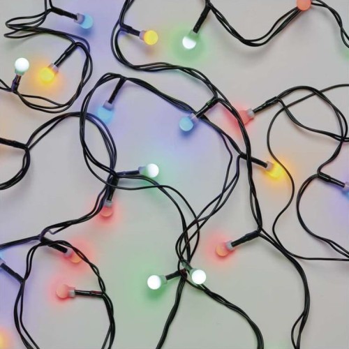 Lampki choinkowe Łańcuch kulki Cherry 100x LED z Żarówkami D5GM02 Emos Dekoracyjny 5m lampki świąteczne IP20 Dekoracja świąteczna Boże Narodzenie ozdoba wewnętrzna do domu kolorowe lampki sznur Multikolor