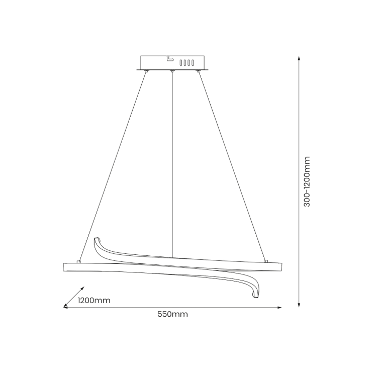 Lampa wisząca LORENZO 35W LED 4000K ML1583 Milagro
