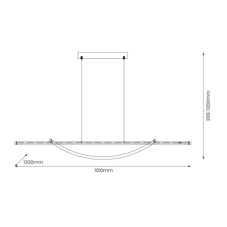 Lampa wisząca AMBAR 35W LED 4000K ML1584 Milagro