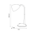 Lampka biurkowa LOGIC White 1xE27 ML1636 Milagro