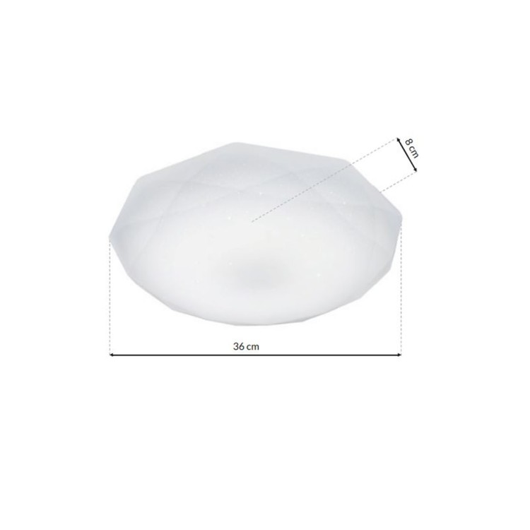 Plafon HEX 16W LED O360 mm EK75320 Milagro