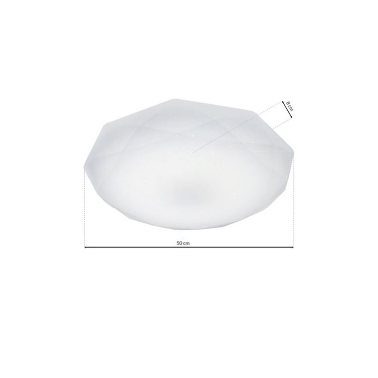 Plafon HEX 24W LED O500 mm EK76189 Milagro