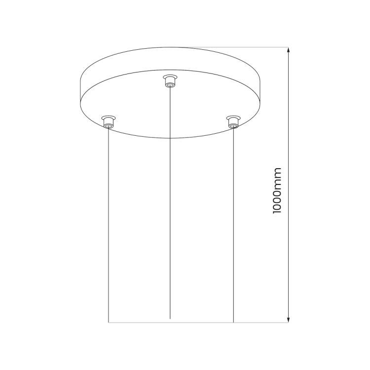 Zawiesie Plafon MAQ 32W / 40W ML0444 Milagro