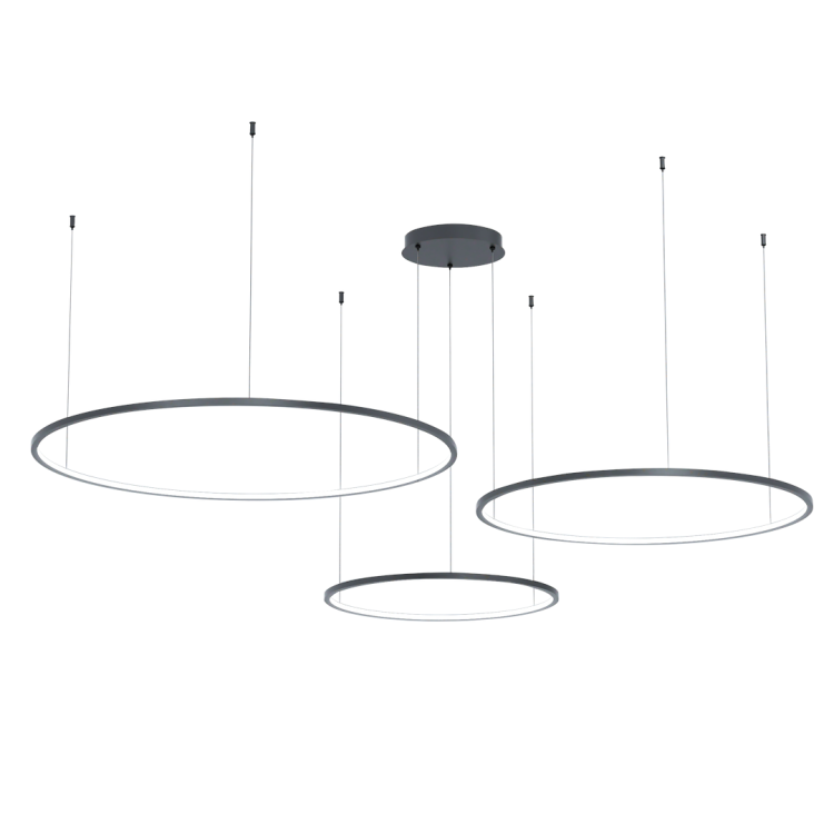 Lampa wisząca Saturno Black 100W LED ML0846 Milagro