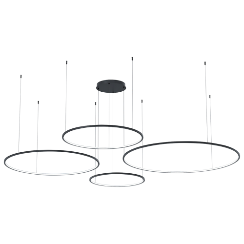 Lampa wisząca Saturno Black 120W LED ML0848 Milagro
