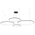 Lampa wisząca Saturno Black 120W LED ML0848 Milagro