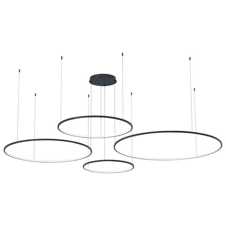 Lampa wisząca Saturno Black 120W LED ML0848 Milagro