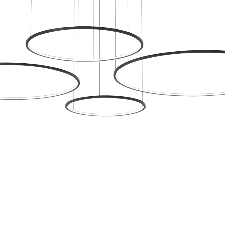 Lampa wisząca Saturno Black 120W LED ML0848 Milagro