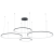 Lampa wisząca Saturno Black 120W LED ML0848 Milagro
