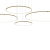 Lampa wisząca Saturno Gold 120W LED ML0849 Milagro
