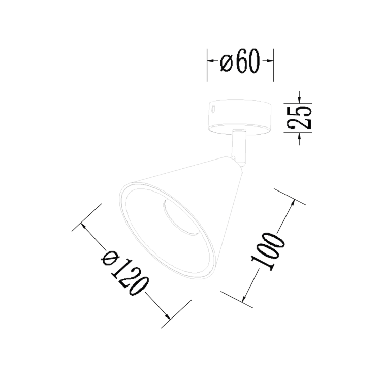 Oprawa Cone Spot Złoty 1xGU10 ML1120 Milagro