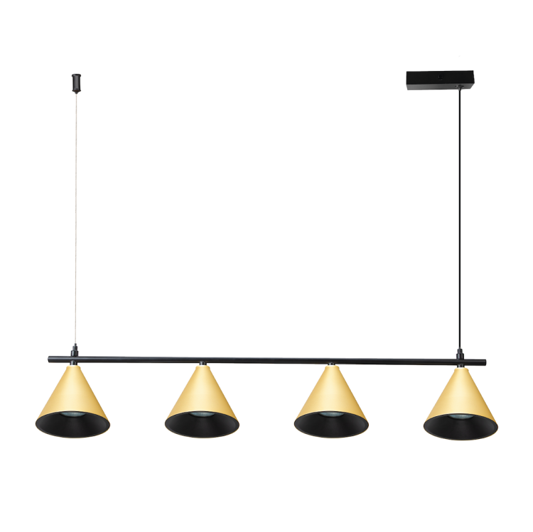 Lampa Wisząca Cone Złoty 4xGU10 ML1125 Milagro