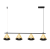 Lampa Wisząca Cone Złoty 4xGU10 ML1125 Milagro