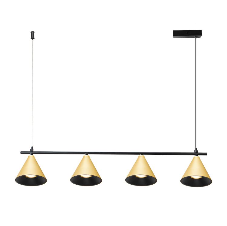 Lampa Wisząca Cone Złoty 4xGU10 ML1125 Milagro