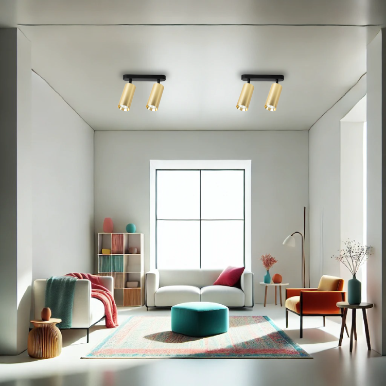 Oprawa Mica Spot Złoty 2xGU10 ML1146 Milagro