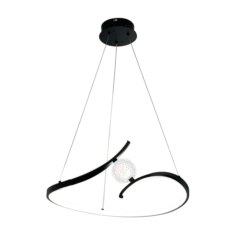 Lampa wisząca PERLA BLACK 34W LED ML1177 Milagro