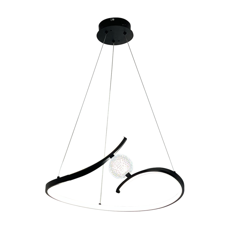 Lampa wisząca PERLA BLACK 34W LED ML1177 Milagro