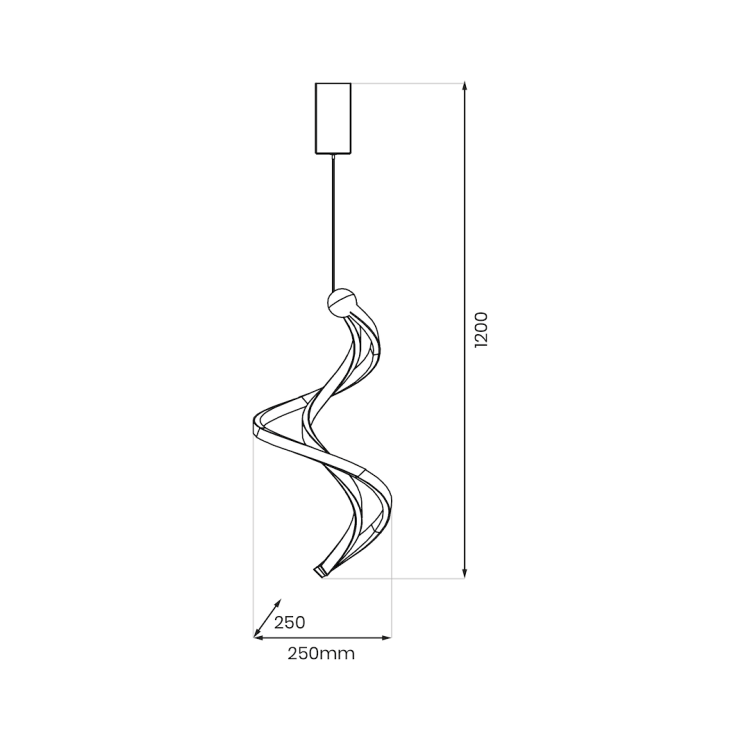 Lampa wisząca COLIA 19W LED ML1181 Milagro