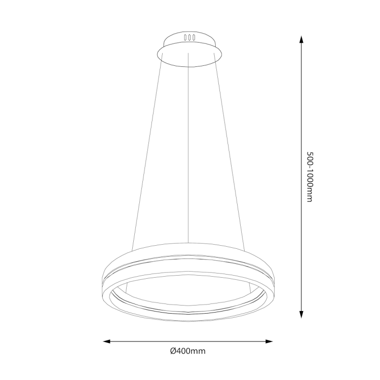 Lampa wisząca GRAVITY 36W LED ML1183 Milagro