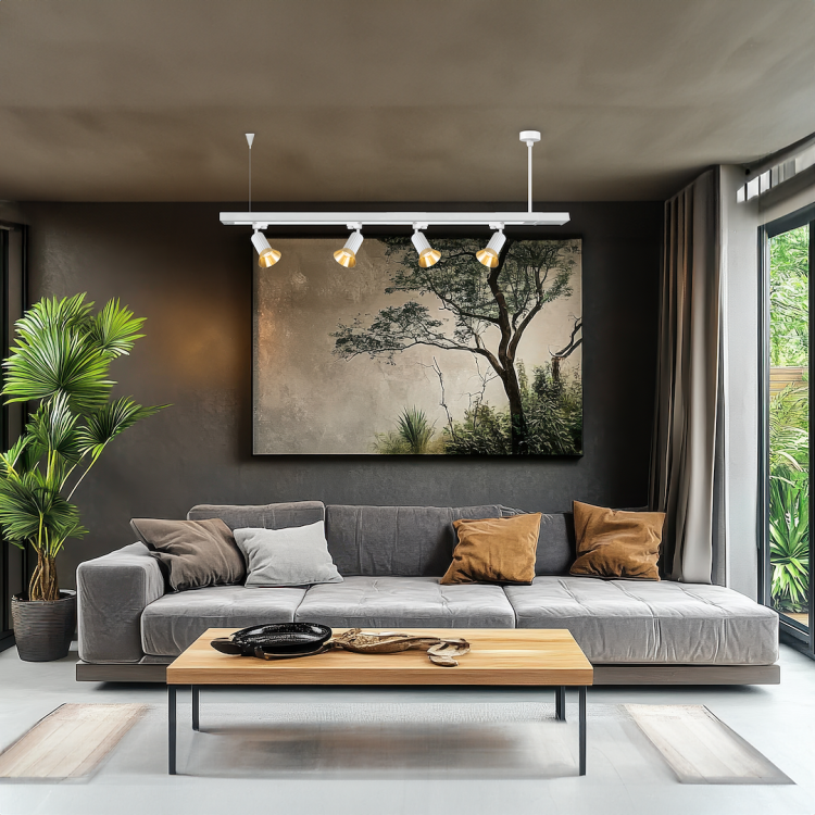 Zawiesie Zasilające Prowadnica Track Biały 3-Obwodowy ML1194 Milagro