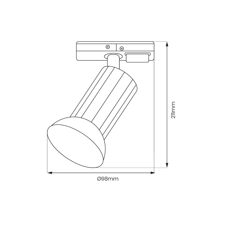Oprawa Tulip Track Biały 1xGU10 ML1206 Milagro