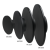 Kinkiet Disk 9W 3CCT IP65 Czarny ML1285 Milagro