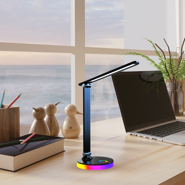 Lampka biurkowa Bruno Black 5W LED RGB ML1628 Milagro