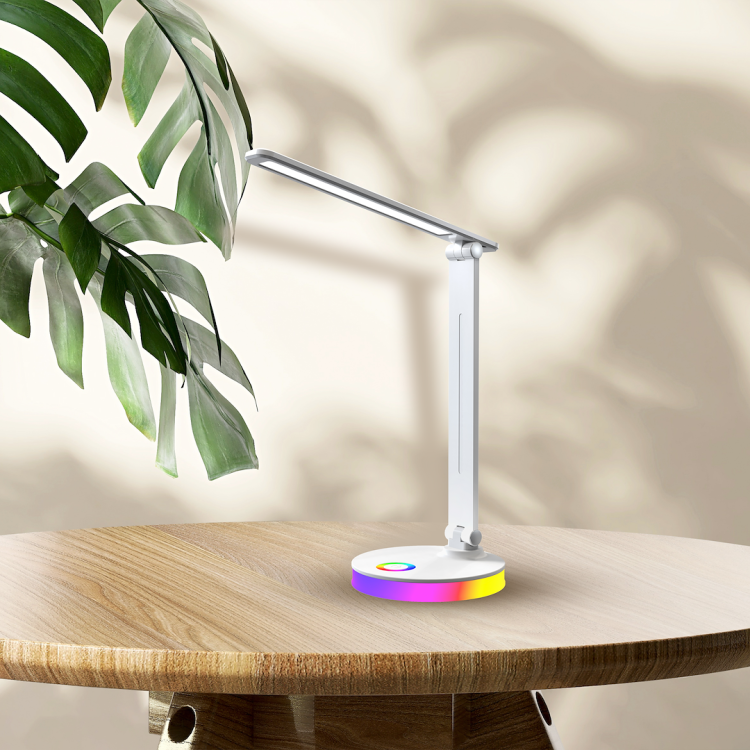 Lampka biurkowa Bruno White 5W LED RGB ML1629 Milagro