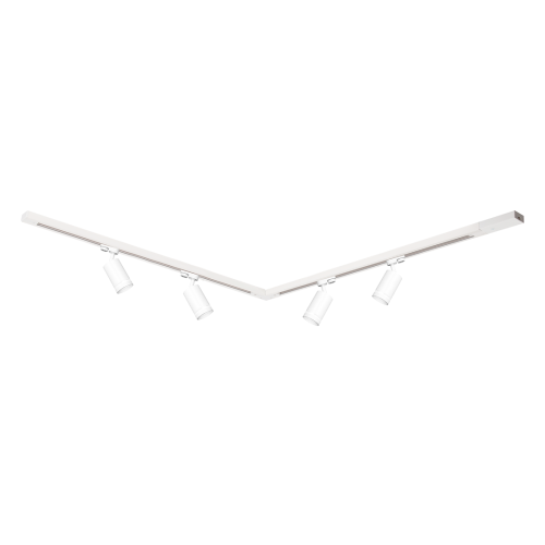 Zestaw Szynoprzewód 4xPipe Ring GU10 + Prowadnica 2x1m + Złączki - Biały ML1688 Milagro