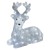 Jeleń świąteczny bożonarodzeniowy leżący 40 LED 31cm CW Timer DCFC06 Emos 230V IP44 2,1W Boże Narodzenie ozdoba świecąca dekoracja figurka na święta świąteczna elektryczna stroik zimny biały