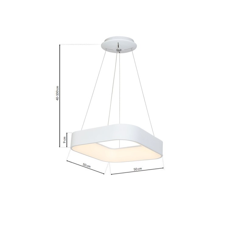 LAMPA WISZĄCA ASTRO WHITE 40W LED 4000K ML1853 Milagro
