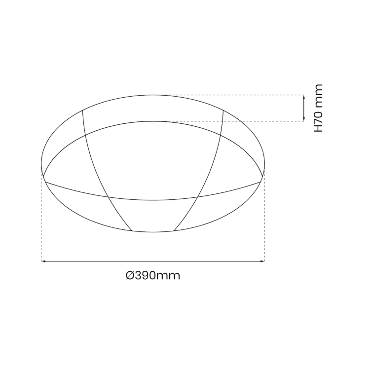 Plafon BOB 24W LED O390 mm ML6391 Milagro