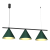 Lampa wisząca CAPITAL BLACK GREEN 3XGX53 MLP1530 Milagro
