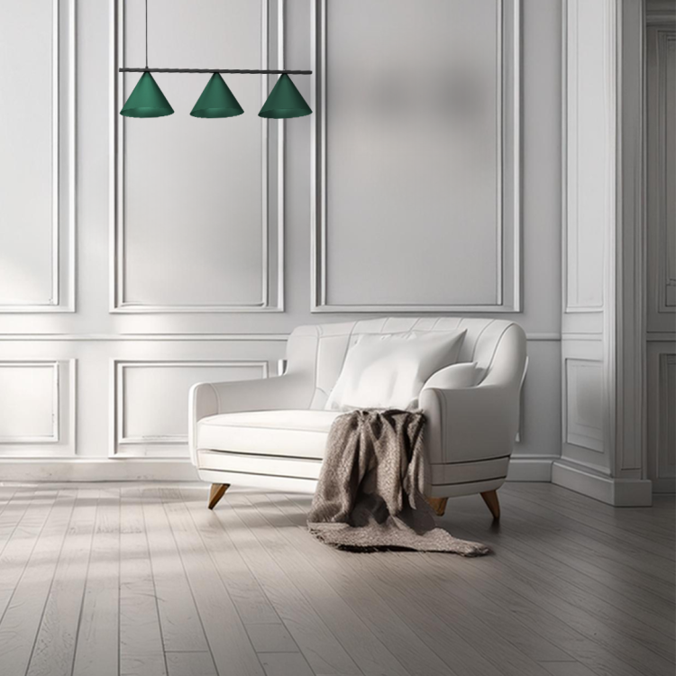 Lampa wisząca CAPITAL BLACK GREEN 3XGX53 MLP1530 Milagro
