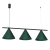 Lampa wisząca CAPITAL BLACK GREEN 3XGX53 MLP1530 Milagro